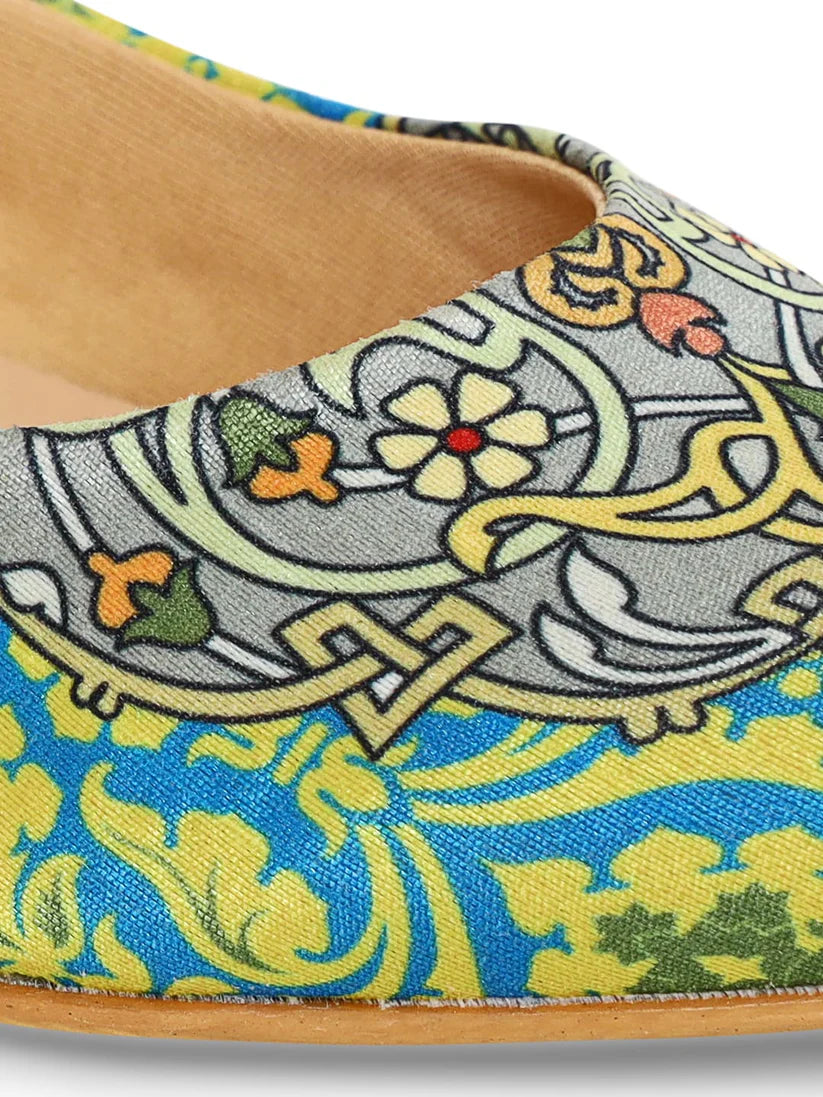 Kanvas Mughal Fresco-Inspired Heels – A Step into Royalty