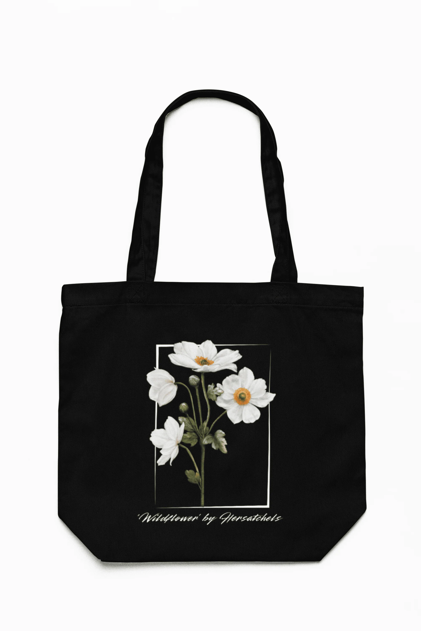 White Anemone Tote Bag