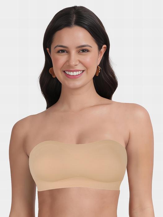 Shyle Sand Skin Strapless Seamless Bra – Invisible Fit, Unshakable Confidence