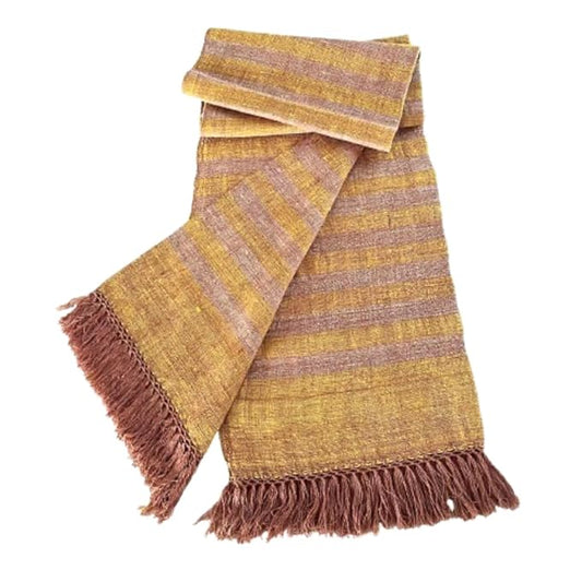 Handwoven Eri Silk Stole – Soft, Sustainable & Elegantly Striped For Women