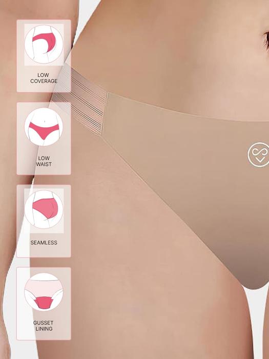 Susie Sand Skin Seamless Bikini Panty – Low Waist, Invisible Fit