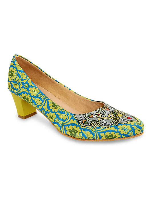 Kanvas Mughal Fresco-Inspired Heels – A Step into Royalty