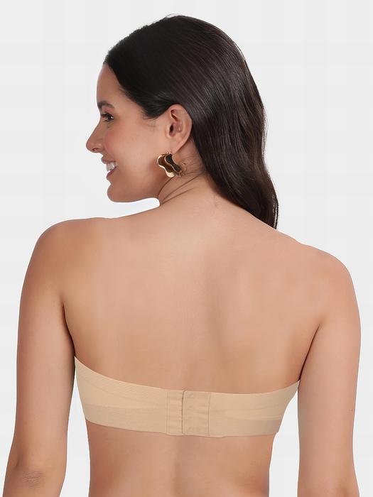 Shyle Sand Skin Strapless Seamless Bra – Invisible Fit, Unshakable Confidence