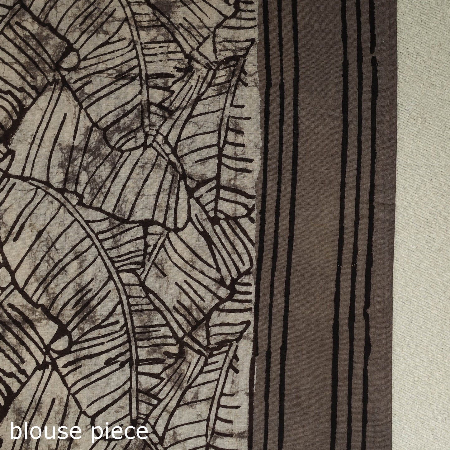 Grey Bindaas Art Natural Dyed Cotton Block Print Saree