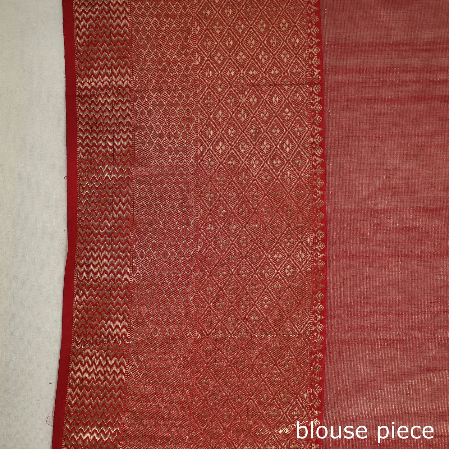Maroon Chanderi Silk Handloom Saree with Zari Work