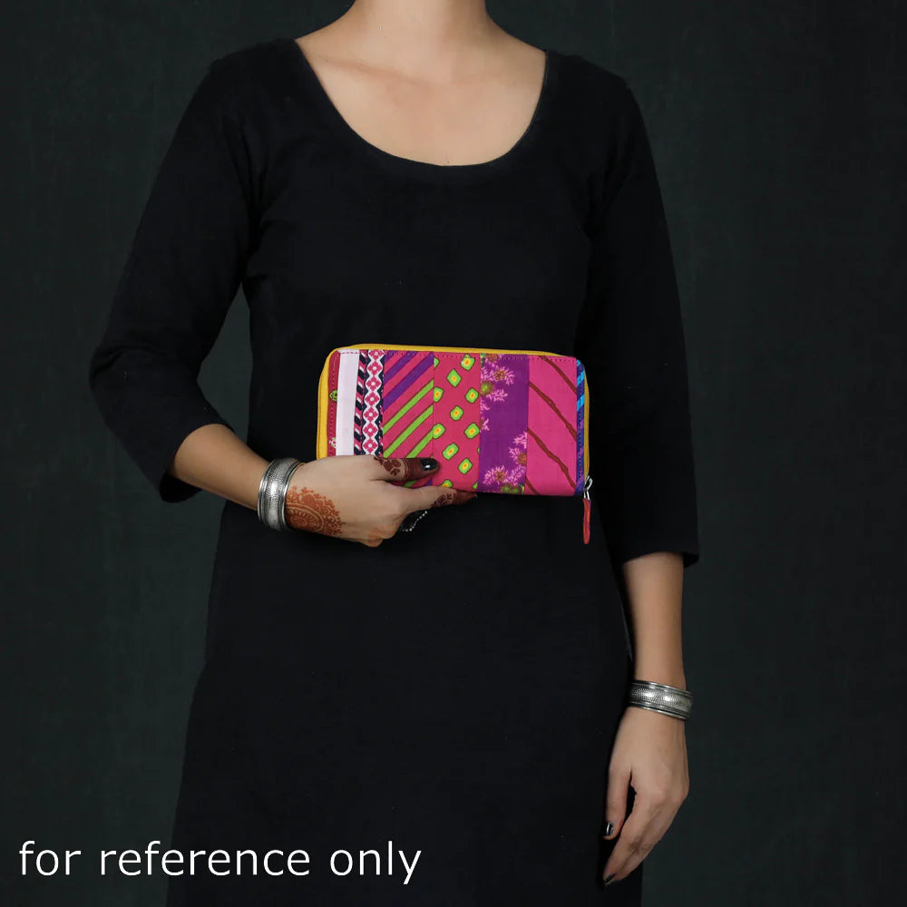 Handcrafted Multicolor Cotton Fabric Clutch Wallet