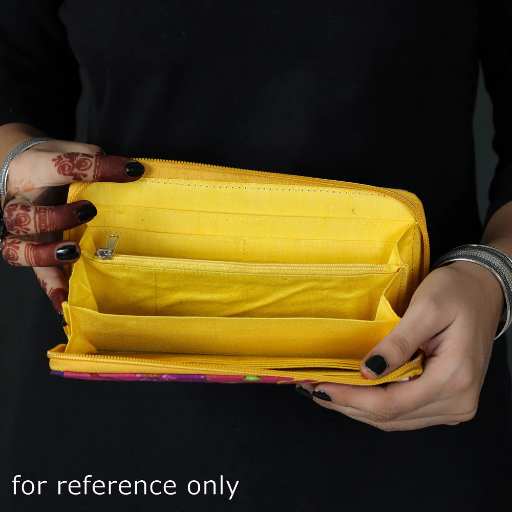 Handcrafted Multicolor Cotton Fabric Clutch Wallet