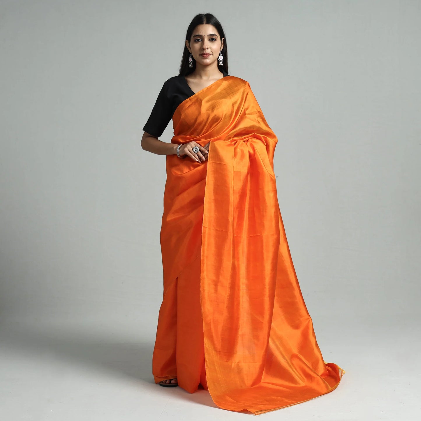 Bishnupuri Kalakshetra Katan Pure Silk Handloom Saree
