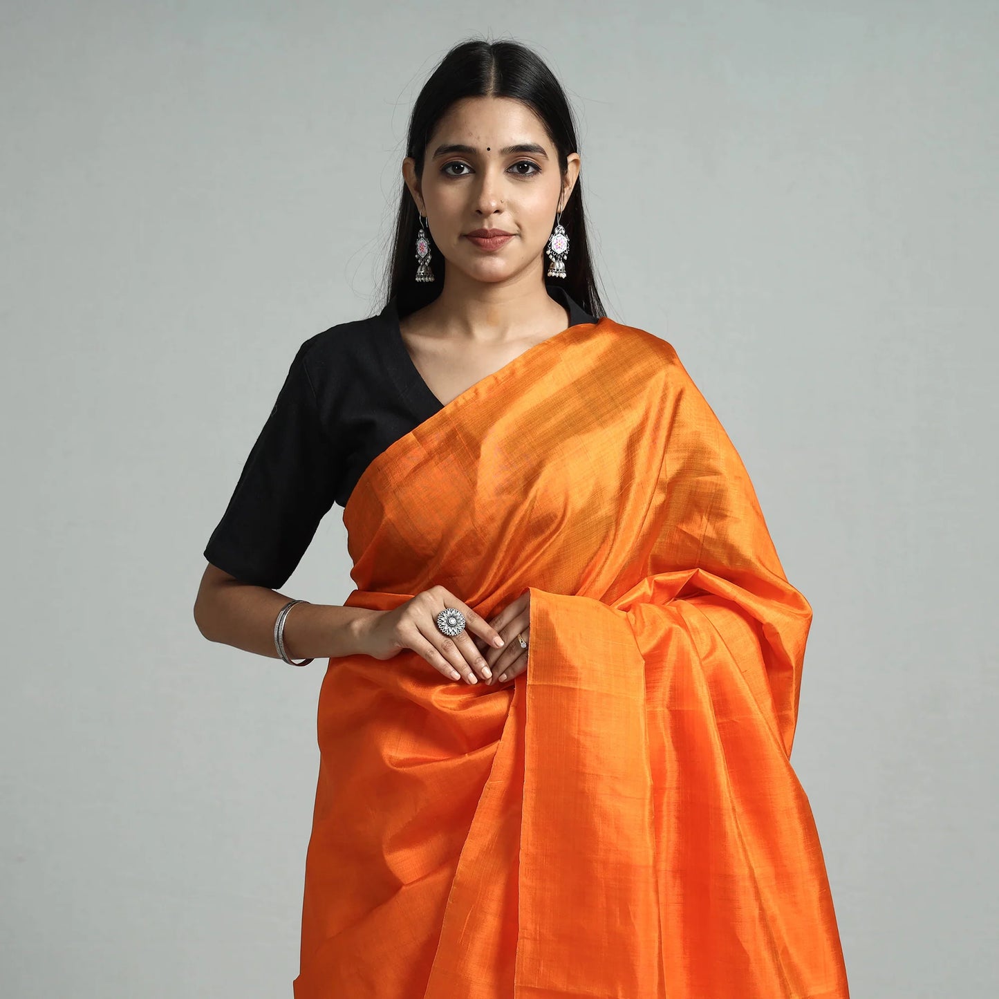 Bishnupuri Kalakshetra Katan Pure Silk Handloom Saree
