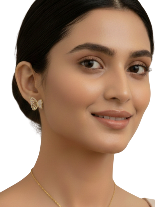 Chic Bloom Butterfly Earring