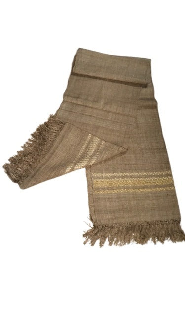 Handwoven Eri Silk Stole – Soft, Sustainable & Elegantly Striped For Women